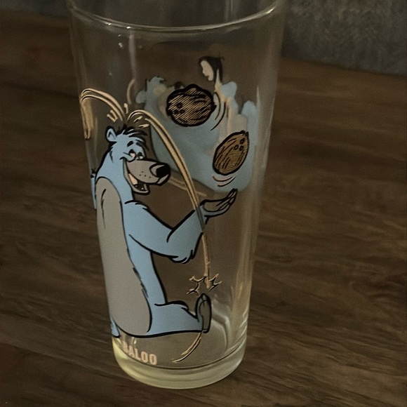 VTG Pepsi/The Jungle Book/Walt Disney World Themed Drinking Glass Tumblr BALOO - Picture 6 of 12